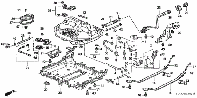 Fuel Tank (1) for 1998 Honda Civic #0