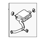 28710P7100 - Exhaust: Rear Muffler for Hyundai Image