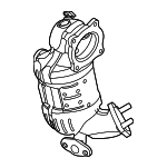 285002MAE5 - Exhaust: Catalytic Converter for Hyundai Image image