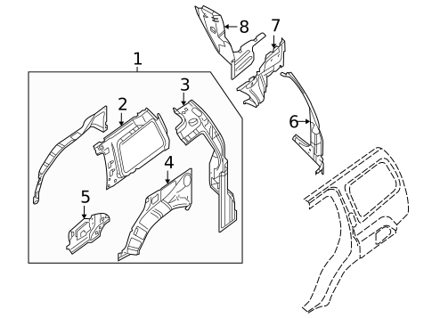 Inner Structure for 2009 Nissan Xterra #0