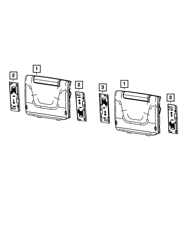 « 7GC76DX9AA –  : Media System Monitor, Côté Gauche pour Mopar Image »
