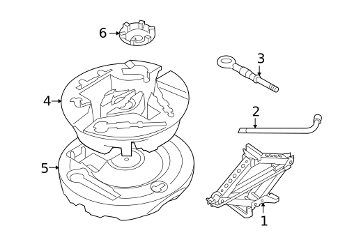 Jack & Components for 2011 Volvo S80 #0