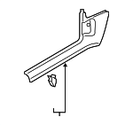 8U1867272A4PK - : Kick Panel Trim for Audi: Q3, Q3 Quattro Image