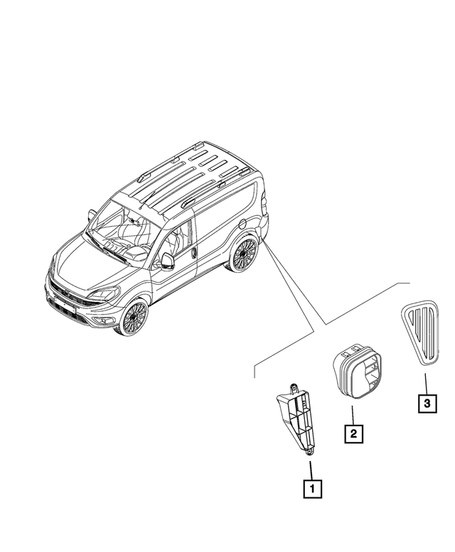 68338410AA - Air Conditioners and Heaters: Exhauster Bezel, Left for Mopar Image