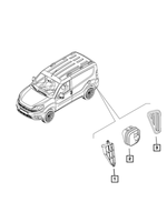 68338410AA - Air Conditioners and Heaters: Exhauster Bezel, Left for Mopar Image