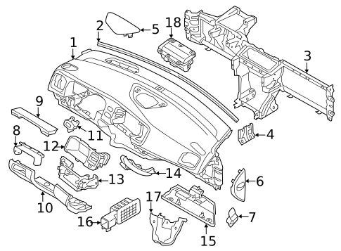 Instrument Panel for 2015 Volvo V60 #0