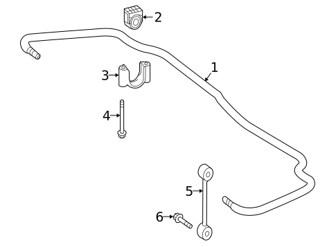Stabilizer Bar & Components for 2022 Mercedes-Benz Metris #0