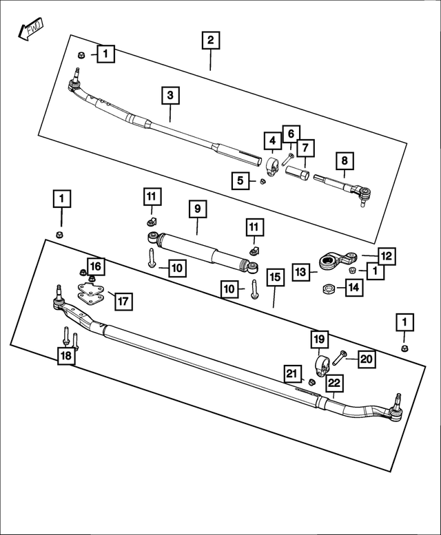 6509358AA - Steering: Lock Washer for Mopar Image image