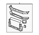 15856715 - Body: Radiator Support for Buick: Century, LaCrosse, Regal | Chevrolet: Impala, Monte Carlo | Oldsmobile: Intrigue | Pontiac: Grand Prix Image