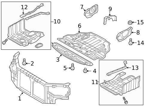 Radiator Support for 2012 Hyundai Sonata #0