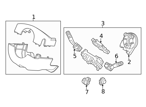 Shroud, Switches & Levers for 2017 Ford Police Interceptor Utility #0