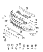 6106219AA - Frame, Bumper and Fascia: Tapping Screw for Mopar Image
