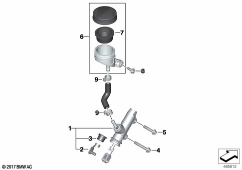 Brake Master Cylinder for 2018 BMW-Motorrad HP4Race #0