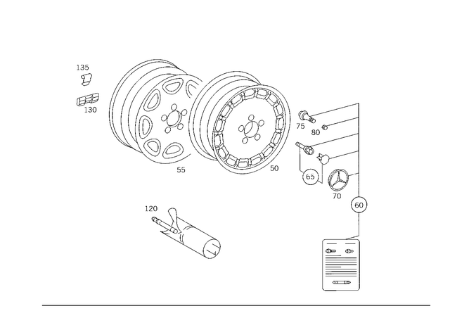 1244010702 - Wheels: Disc Wheel for Mercedes-Benz Image image