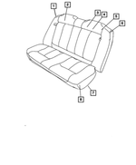 WV261DVAA - Interior Trim: Rear Seat Back for Mopar Image