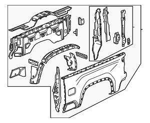 2020-2026 GMC Side Panel 85554911 GM | GMPartsDirect.com