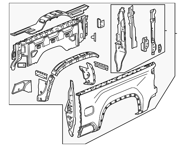 2020-2026 GMC Side Panel 85554911 GM | GMPartsDirect.com