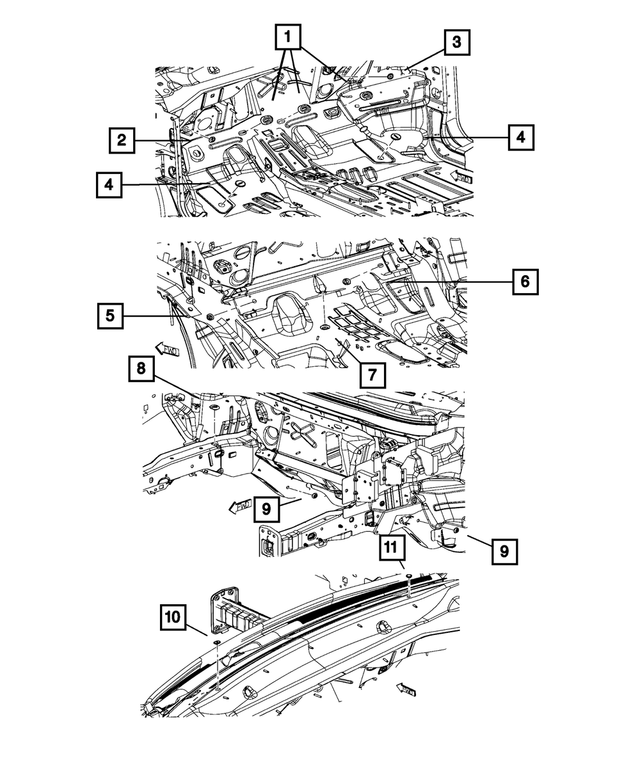 68197674AA - Body Sheet Metal Except Doors: Rubber Plug for Mopar Image