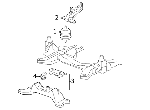 Engine & Trans Mounting for 2013 Cadillac CTS #1
