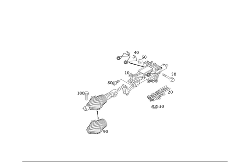 Steerg. Column Jacket Tube & Steerg. Shaft for 2007 Mercedes-Benz SLK280 #0
