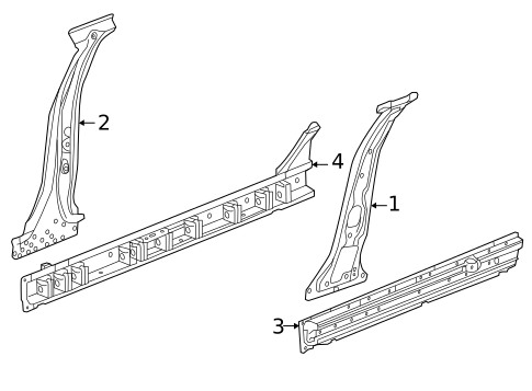 Center Pillar & Rocker for 2018 Chevrolet Malibu #0