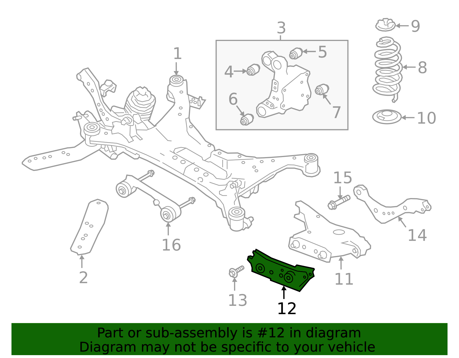 WFLNHB Front Lower K622839 Suspension Control Arm and Ball Joint