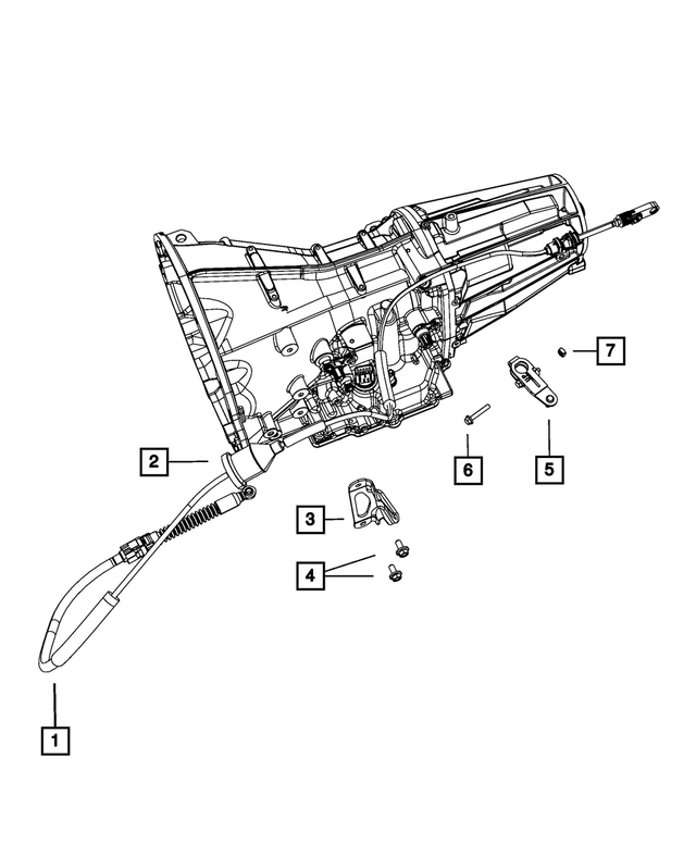 « 4578759AB – 42RLE; 4-Speed; Automatic Transmission : Sélecteur De Rapport Cable pour Mopar Image »