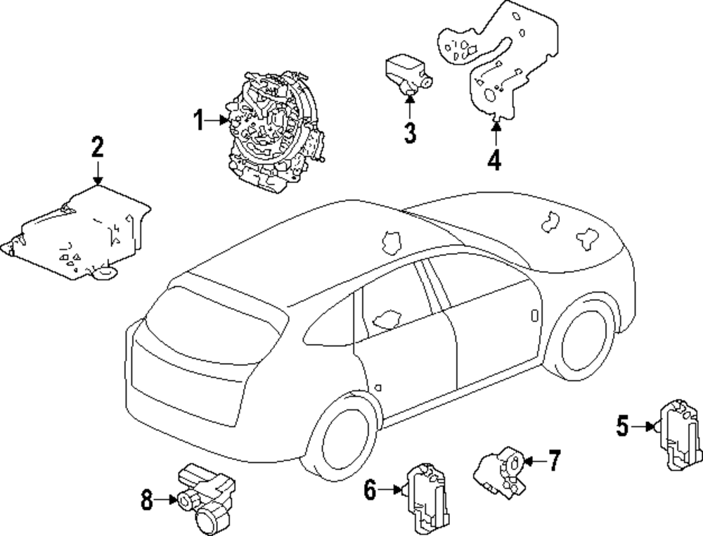 TEA＠　0318 2006-2011 honda civic SIDE impact sensor 77970-SNA-A32 77970