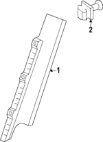 5H4837901B041 - Body: Frame Molding for Volkswagen: Golf R, GTI Image