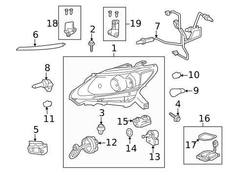 Bulbs - Chassis for 2011 Lexus HS250h #1