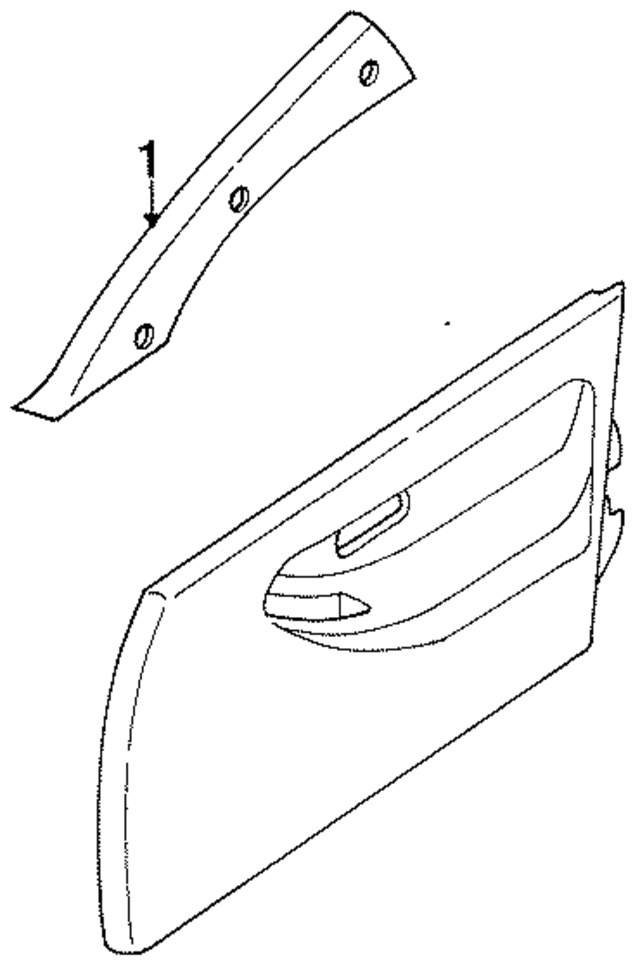 7691250Y00 - : Windshield Pillar Trim for Nissan Image