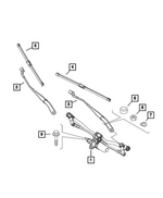68440104AA - : Front Wiper Arm, Right for Mopar Image