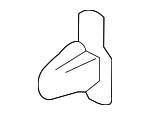 909120043 - Body: Door Weather-strip Clip for Subaru Image