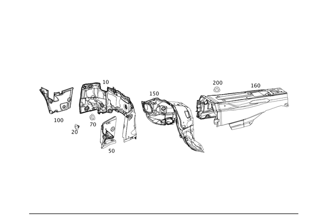 2126822300 - Trim: Dampening, Engine Cmprt for Mercedes-Benz Image image