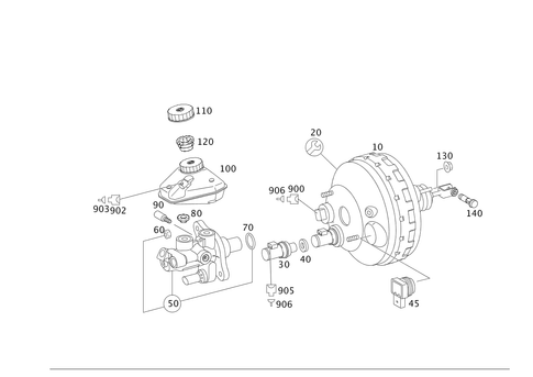 Brake Booster for 1997 Mercedes-Benz S500 #0