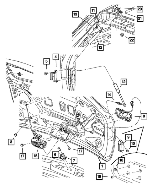 Liftgate Panel for 2007 Chrysler Pacifica #0