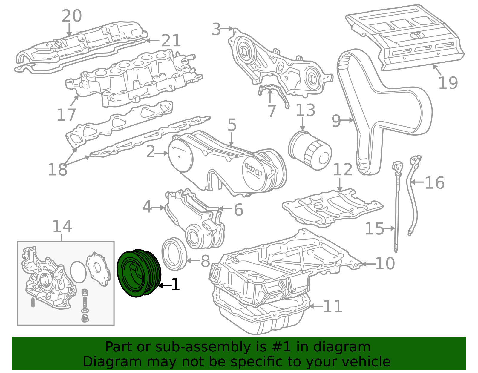 13408-20010 - Pulley 1994-2008 Lexus | Lexus of Stevens Creek Parts