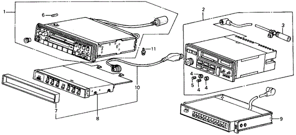 Radio Tuner for 1986 Acura Integra #0
