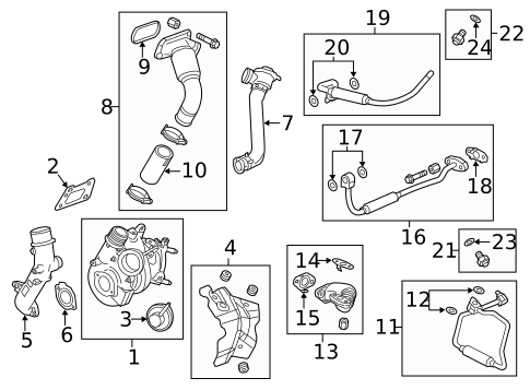 Turbocharger & Components for 2017 Cadillac XTS #1