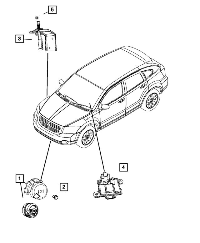 « 4692034AB – Electrical : Alarme Sirene pour Mopar Image »