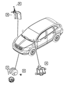 4692034AB - Electrical: Alarm Siren for Mopar Image
