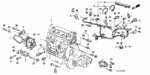 32745PM0010 - Engine: CLAMP E, ENGINE WIRE HARNESS for Honda Image