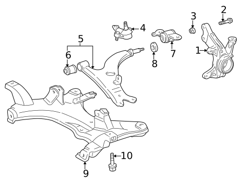 Suspension Components for 1999 Toyota RAV4 #1