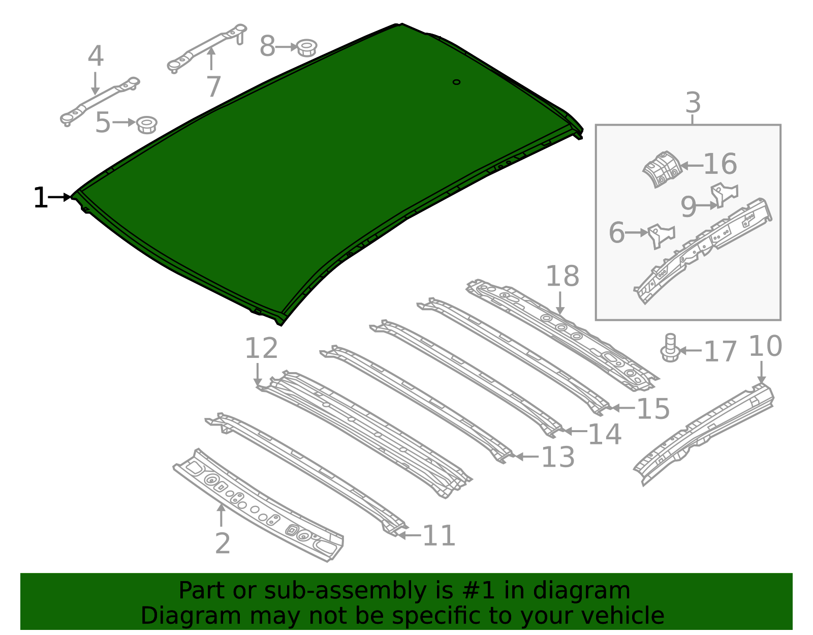 2017-2025 Mazda CX-5 Roof Panel KBYW-70-600A | Mazda Parts Factor