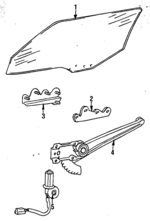 MB177385 - Body: Glass for Mitsubishi: Starion Image