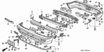 90100SE0010 - Interior/Bumper: BOLT A ASSY., BUMPER for Acura Image