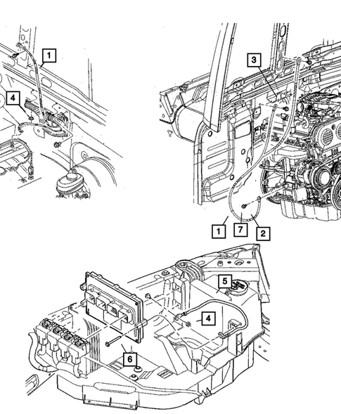 Wiring-Engine & Related Parts for 2007 Jeep Wrangler #1