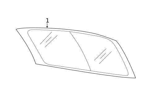 Glass - Lift Gate for 2015 Volkswagen Beetle #0