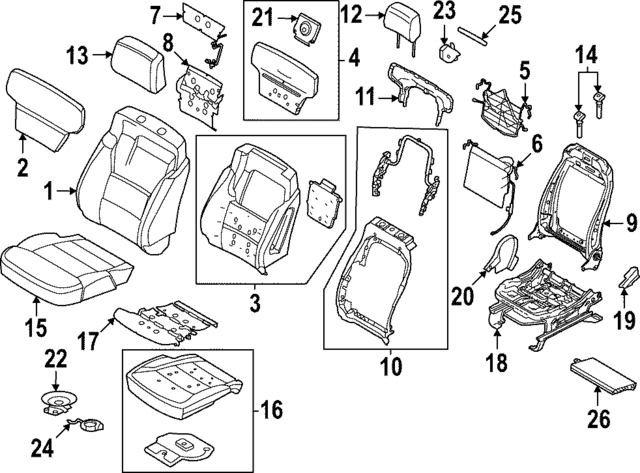 ML3Z14D696Z - Electrical: Seat Heater Pad for Ford: F-150, F-150 Lightning, F-250 Super Duty, F-350 Super Duty, F-450 Super Duty Image