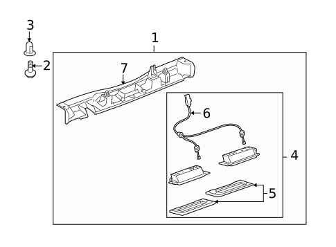 License Lamps for 2008 Lexus LX570 #0